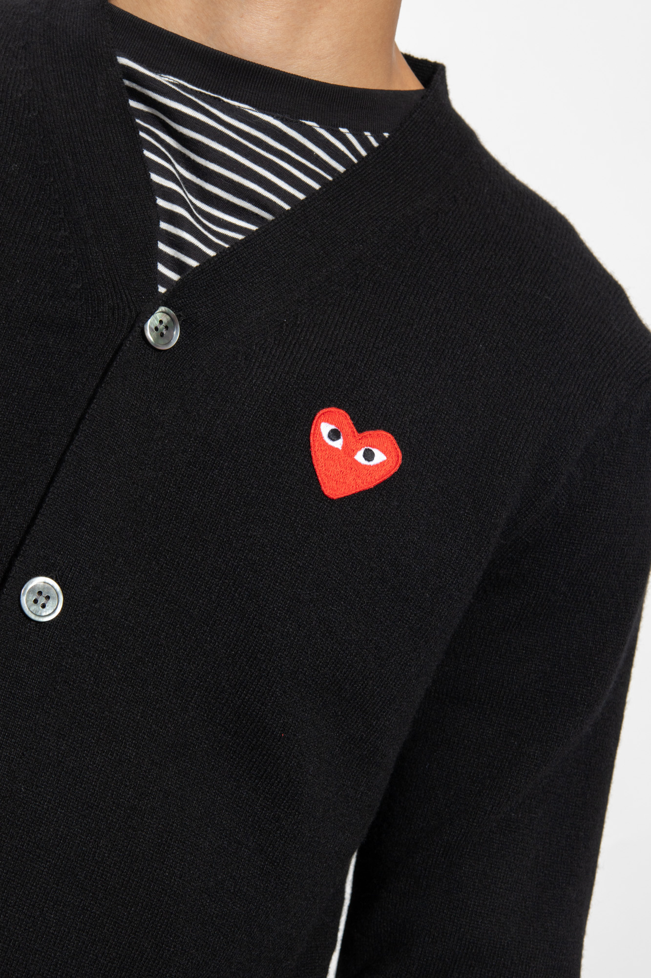 Black Wool cardigan Comme des Garçons Play - Vitkac Canada